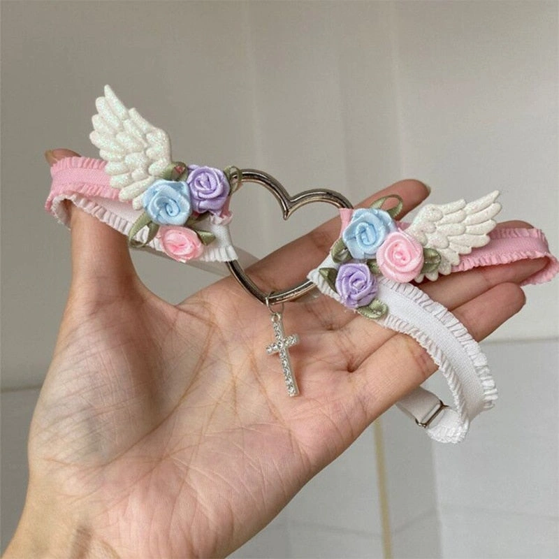 Cuore di pizzo Harajuku: la giarrettiera kawaii che ruba il cuore, un tocco di dolcezza e moda!